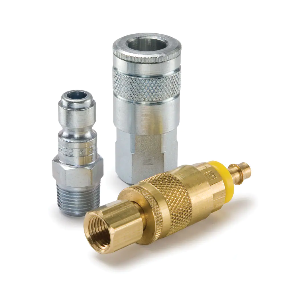 Parker10系列快換陰陽接頭 - 汽車空氣軟管和工具快速接頭（氣動，空氣）Tru-Flate型結構互換型
